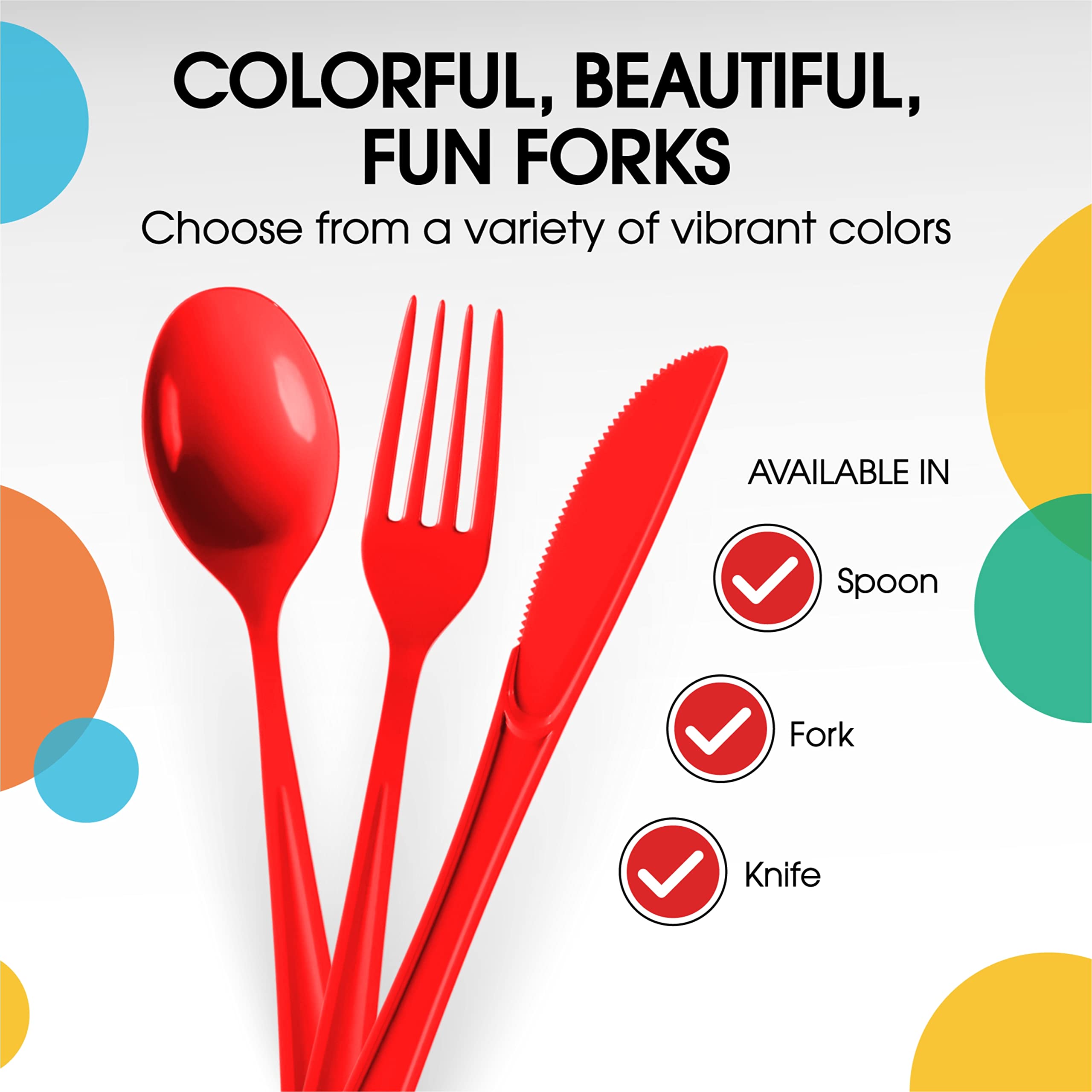 350 Pcs Red/White/Blue Team Disposable Tableware Set