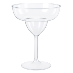 Jumbo Clear Plastic Margarita Glasses Set, 30 oz, 4-Pack