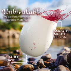 12 Oz. Stemless Wine Tumbler 24 Count | White