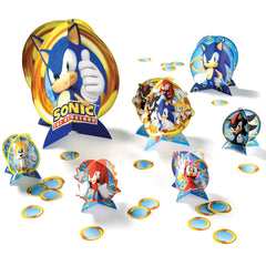 Sonic the Hedgehog Table Decorating Kit with Confetti for Kids' Birthday Party
