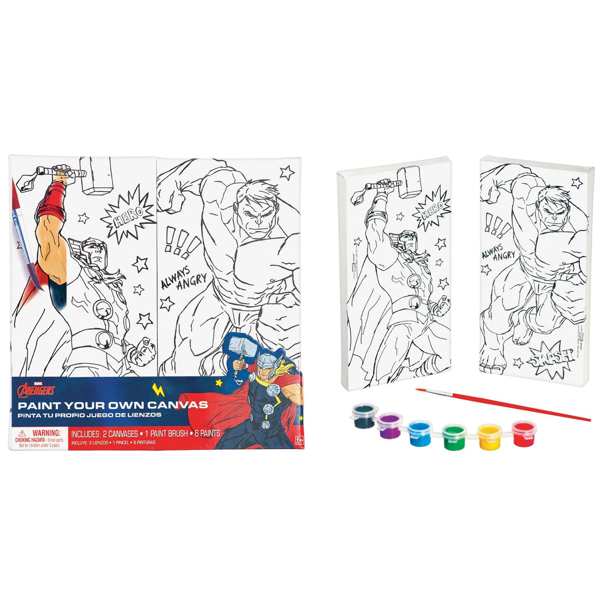 Avengers Assemble Paint Your Own Canvas Kit