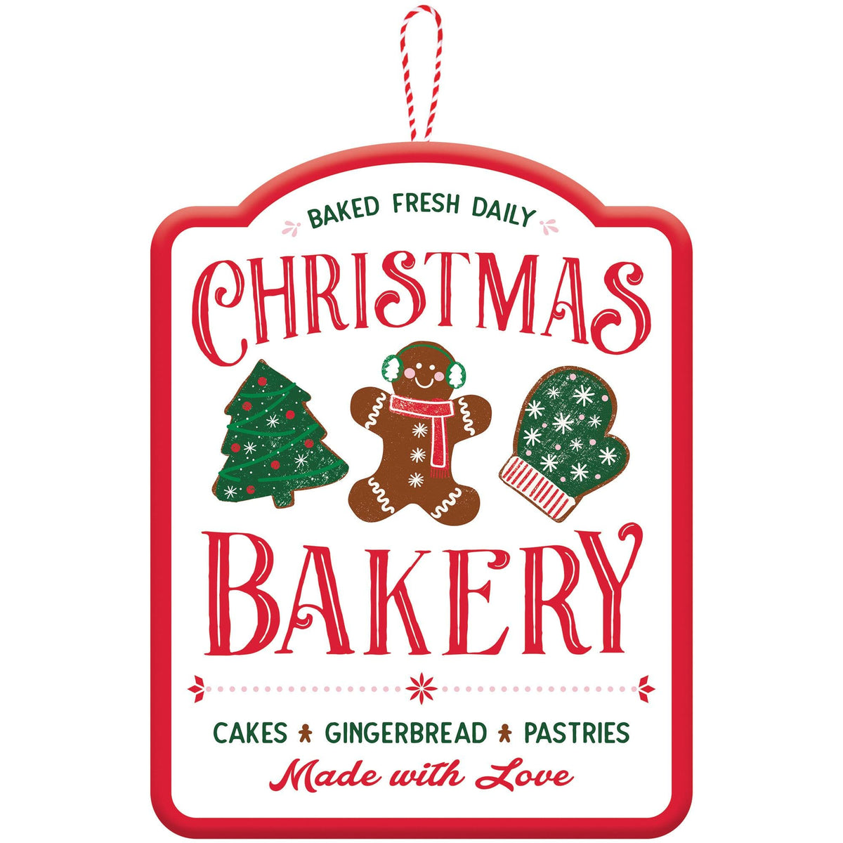 Festive Christmas Bakery Cocoa Bar Sign