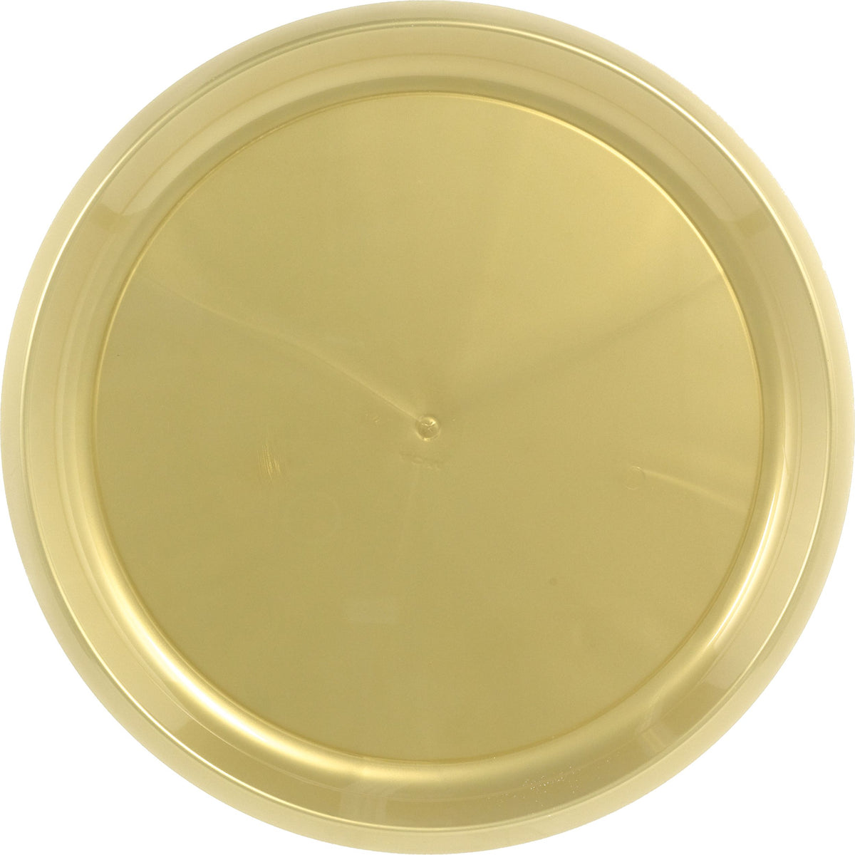 Elegant Gold 16" Round Plastic Platter