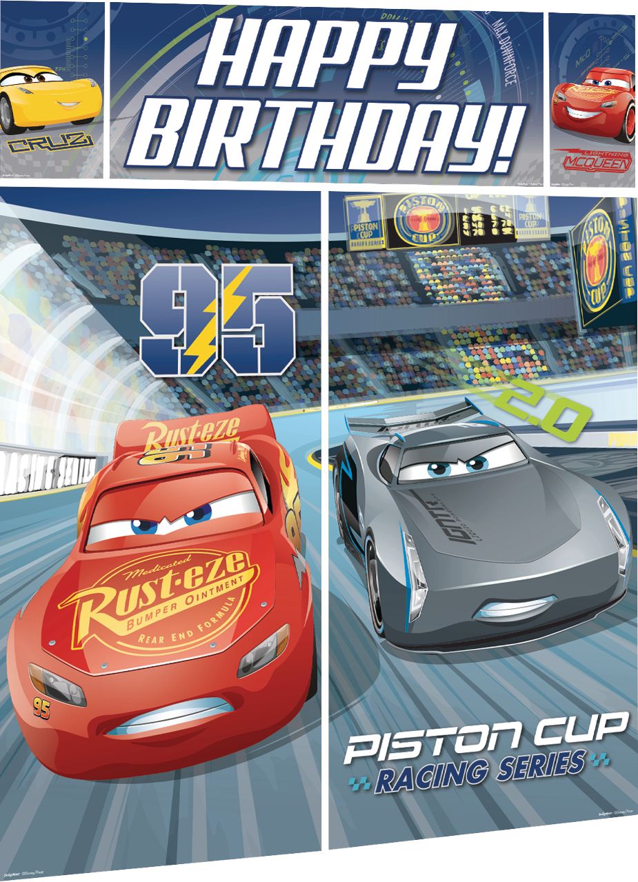 Disney Cars 3 "Happy Birthday" Scene Setter Kit