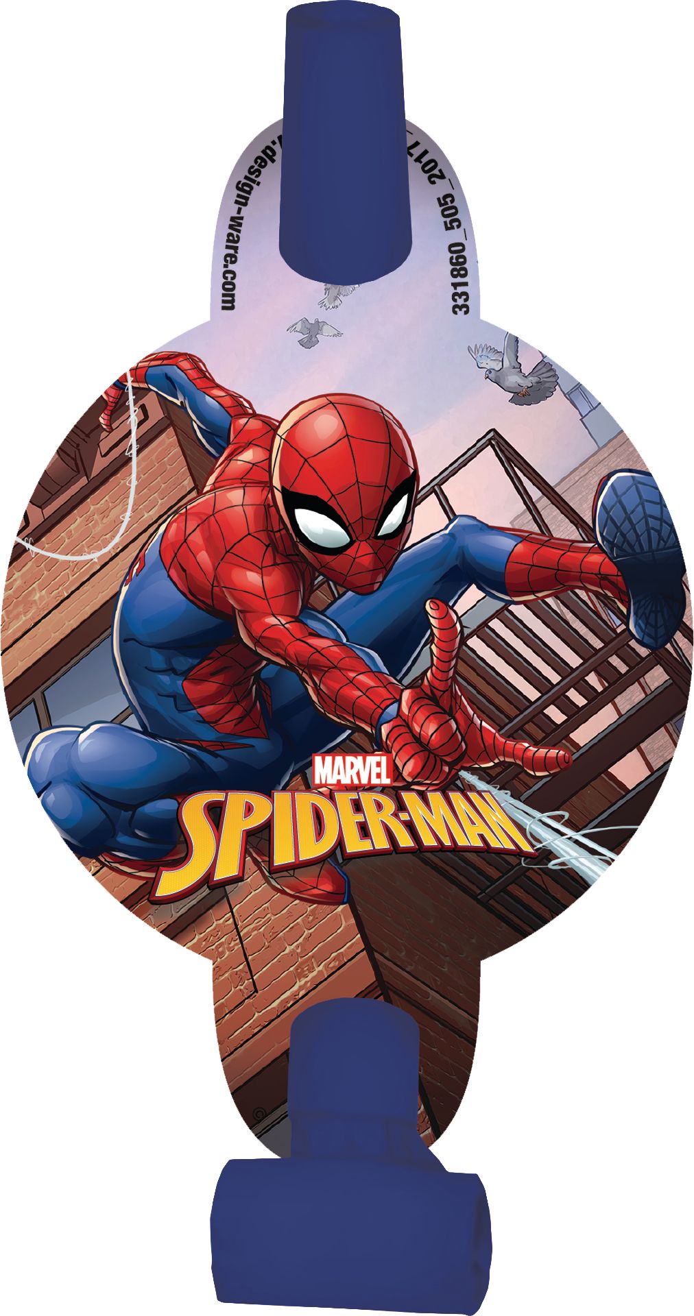 Spider-Man Webbed Wonder Party Blowouts - 8 Pack