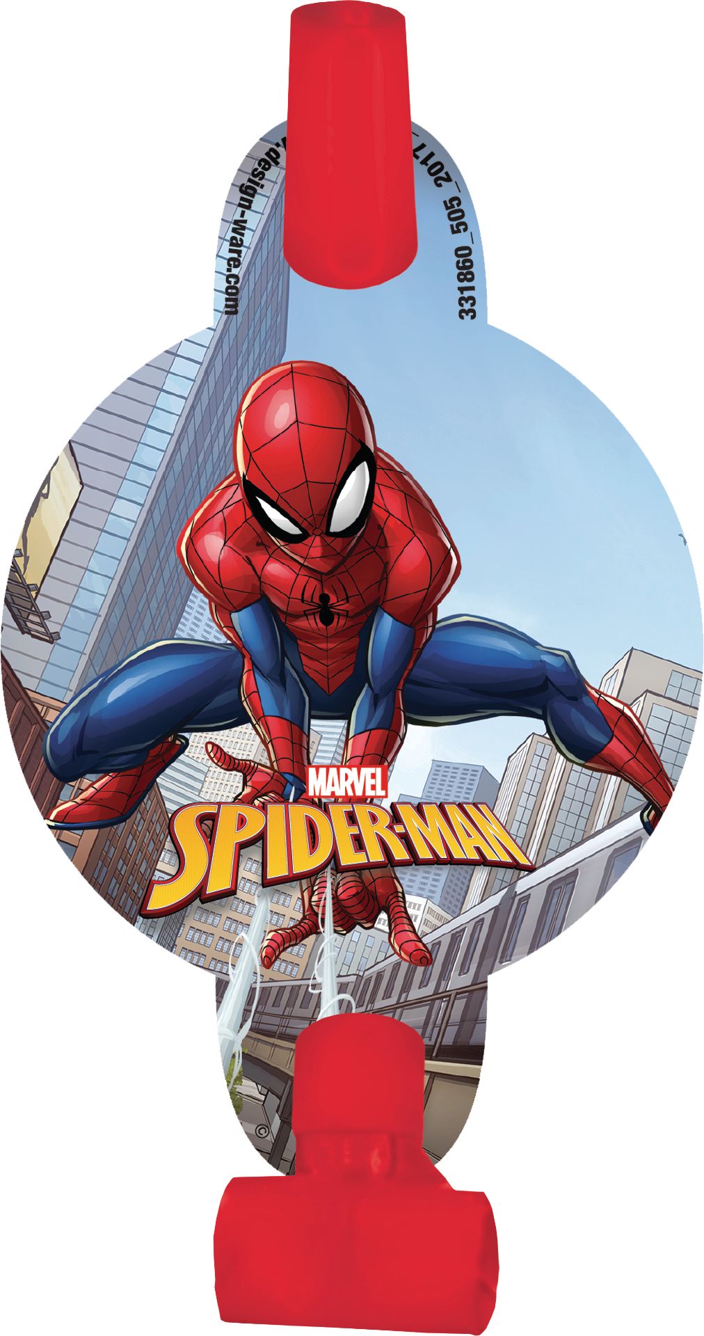 Spider-Man Webbed Wonder Party Blowouts - 8 Pack