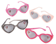 Minnie Mouse Heart-Shaped Glitter Sunglasses - 8 Pack