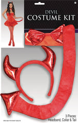 Devilish Red Adult Halloween Accessory Kit