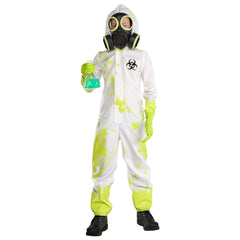 Radioactive Hazmat Suit Glow-in-the-Dark Halloween Costume for Boys