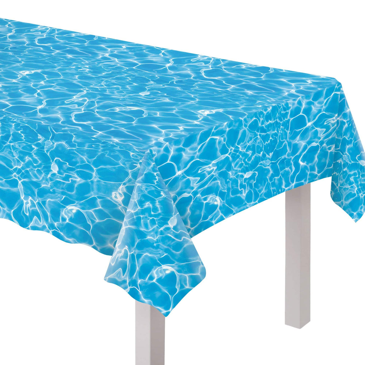 Summer Cool Pool Party Plastic Table Cover, 54" x 102"