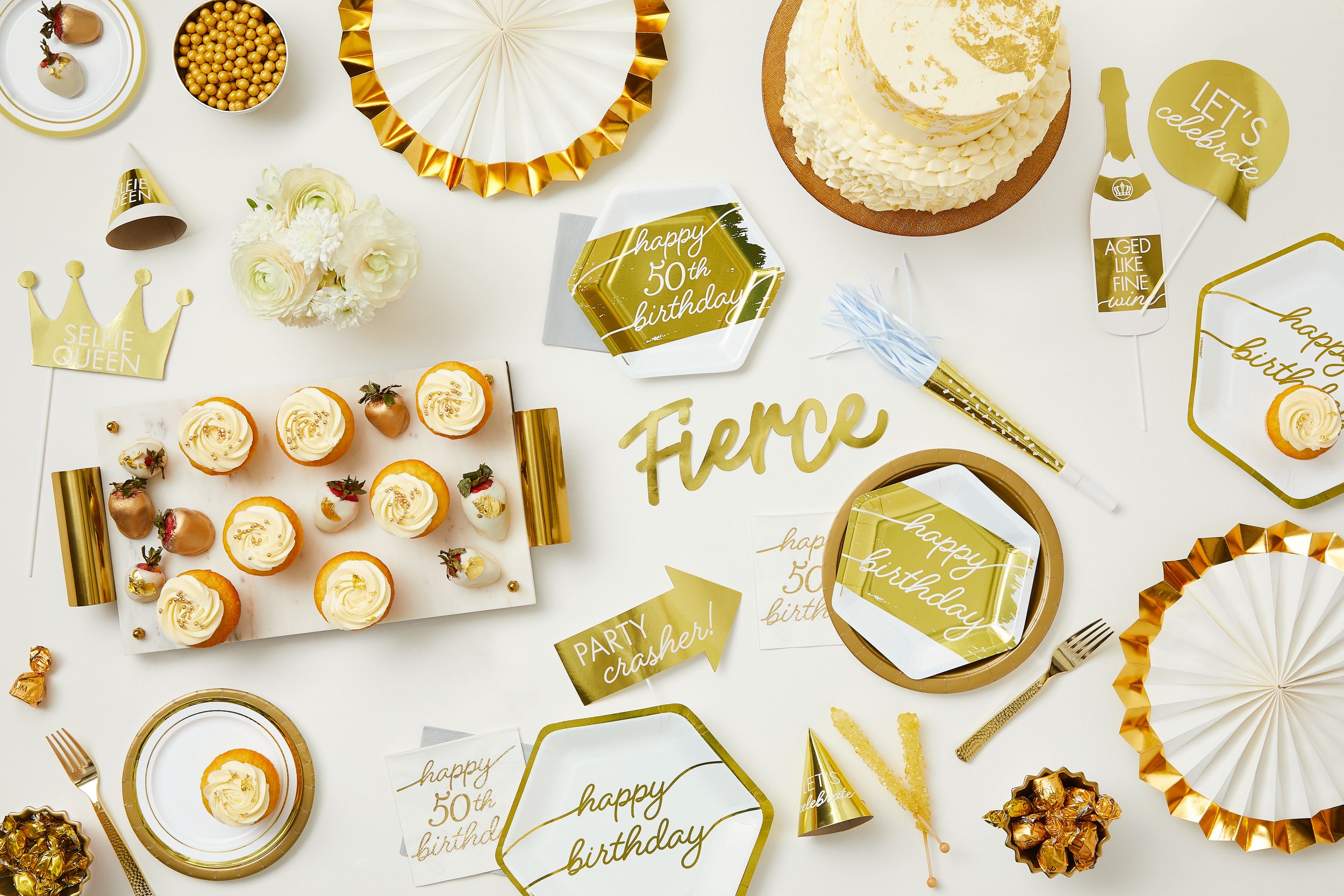 Golden Age "Old is the New Gold" Room Decorating Kit for Milestone Birthdays