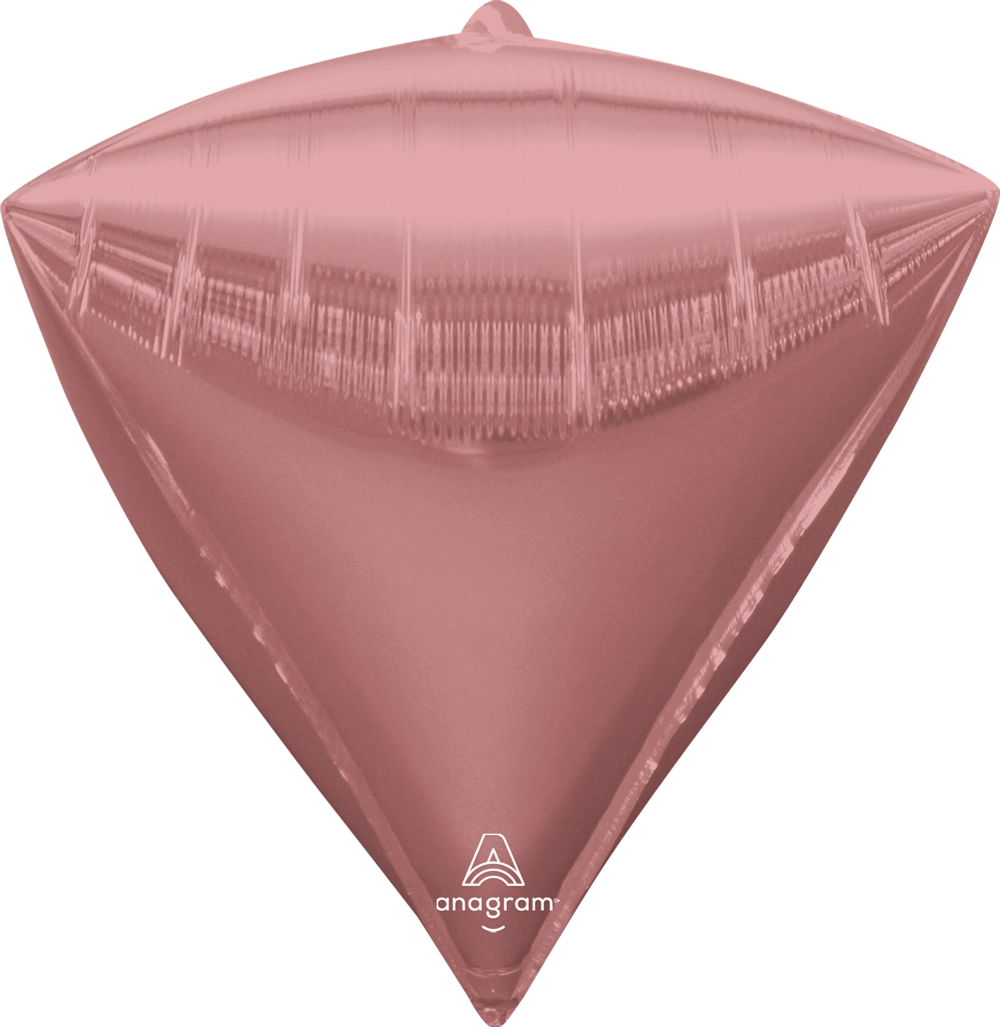 15-inch Rose Gold Ultimate Diamondz Foil Balloon