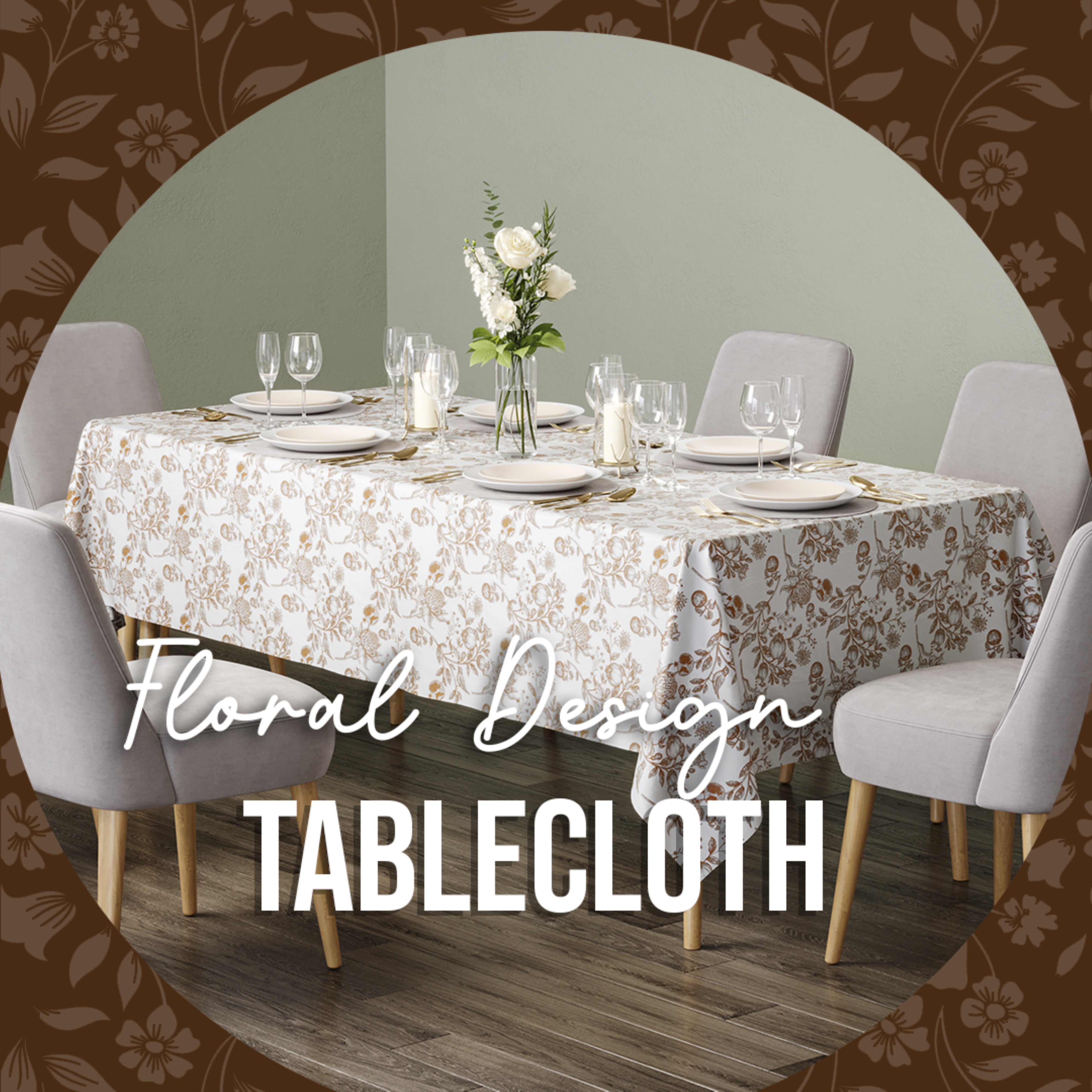 Trendables Premium Pomegranates Table Cover 54 x 108 - 54 x 108 - 2 Pack