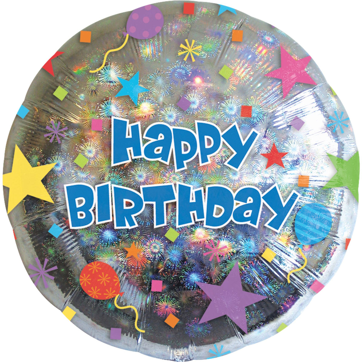 Urban Air - Vibrant 18 In. Happy Birthday Foil Balloon - 1 Ct.