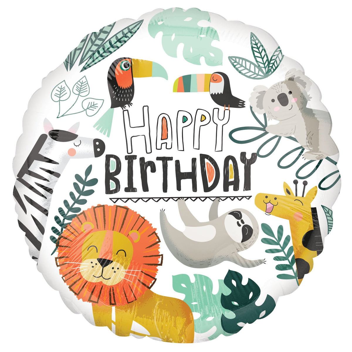 Little Gym - Get Wild Jungle Birthday Foil Balloon - 1 Ct.