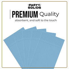 Light Blue Guest Towel Napkins - 40 Ct.