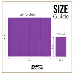 Purple Guest Towel Napkins - 40 Ct.