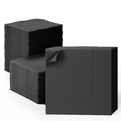 Black Dinner Napkins - 50 Ct.