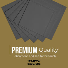 Black Dinner Napkins - 50 Ct.