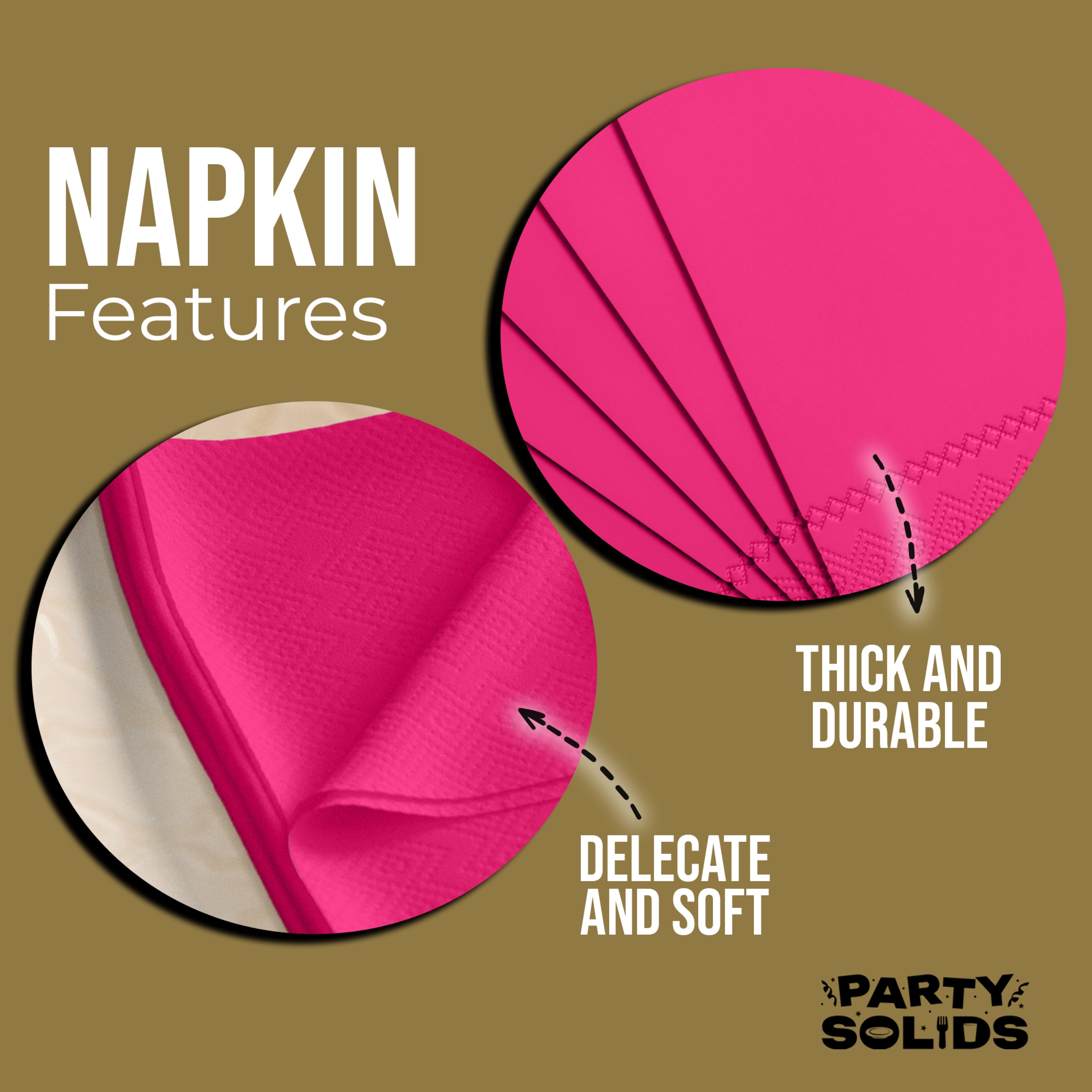 Cerise Dinner Napkins - 50 Ct.