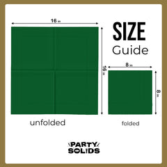 Emerald Green Dinner Napkins - 50 Ct.