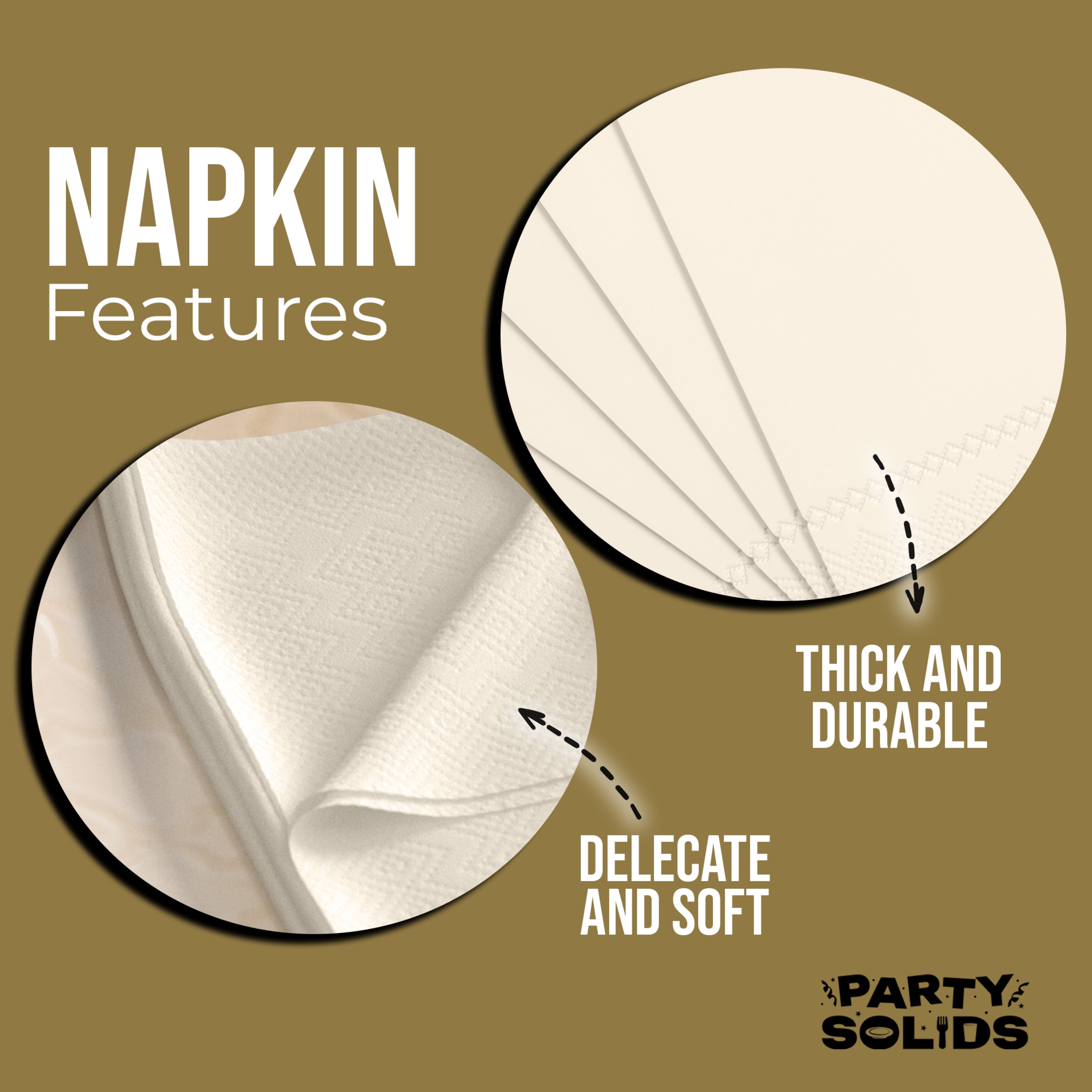 Ivory Dinner Napkins - 50 Ct.