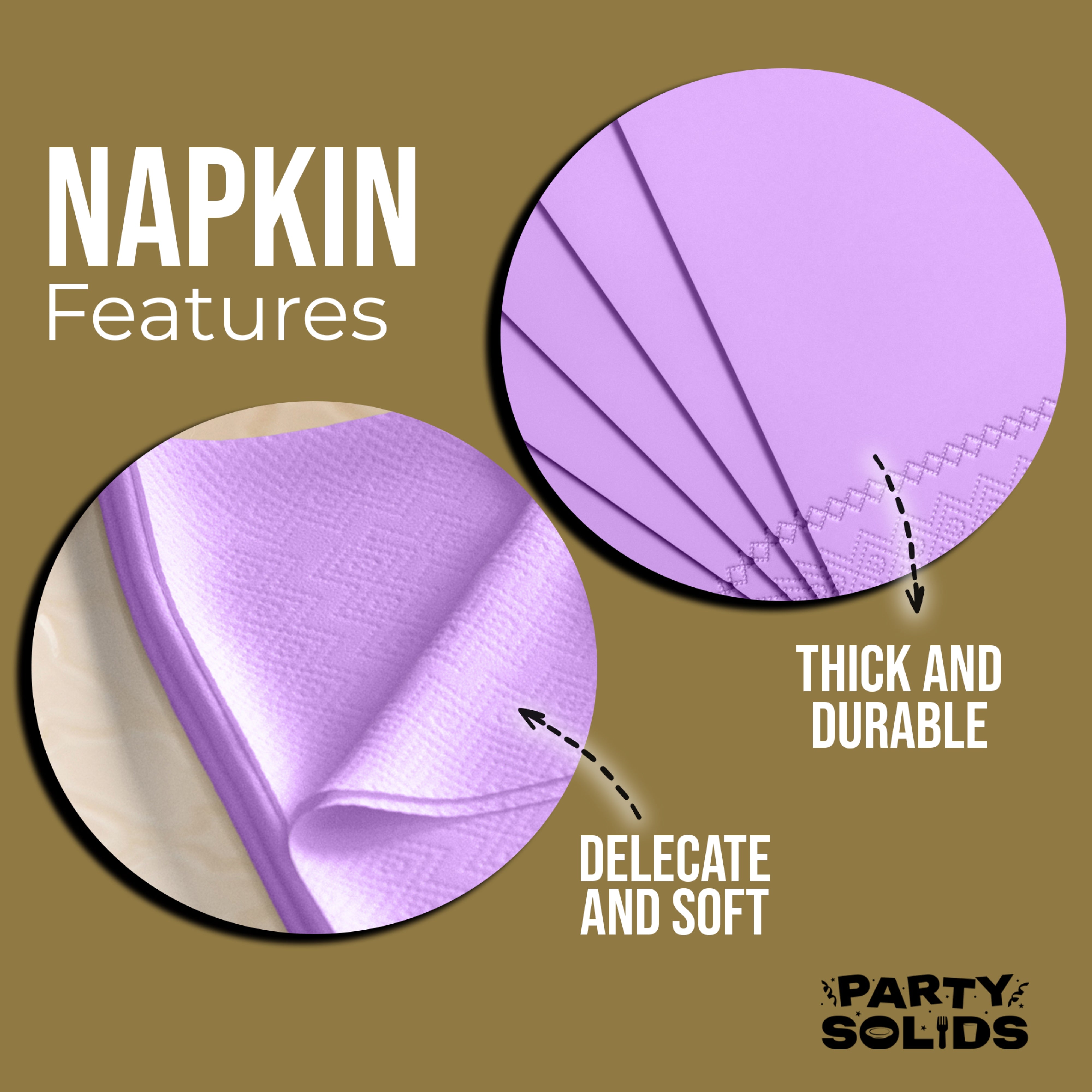 Lavender Dinner Napkins - 50 Ct.