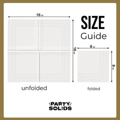 White Dinner Napkins - 50 Ct.