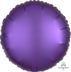 Royal Purple Satin Foil Circle Balloon
