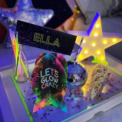 PMA - ""Let's Glow Crazy"" Birthday Table Centerpiece Kit