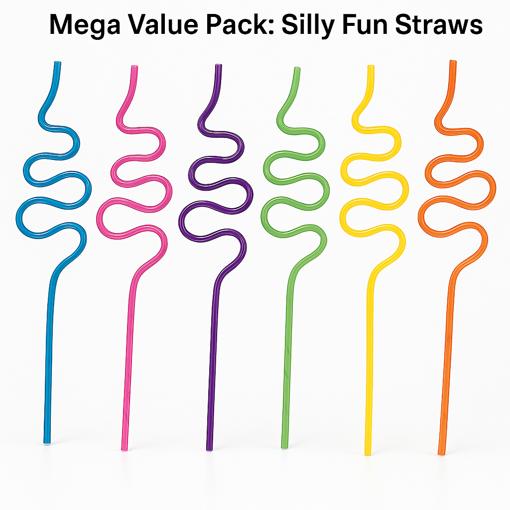 Mega Value Pack: Silly Fun Straws