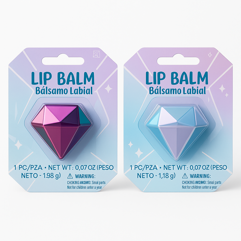 Gem-Shaped Lip Balm Favors