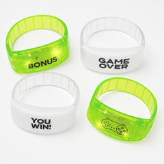 Level Up LED Light-Up Bracelets - 4-Pack