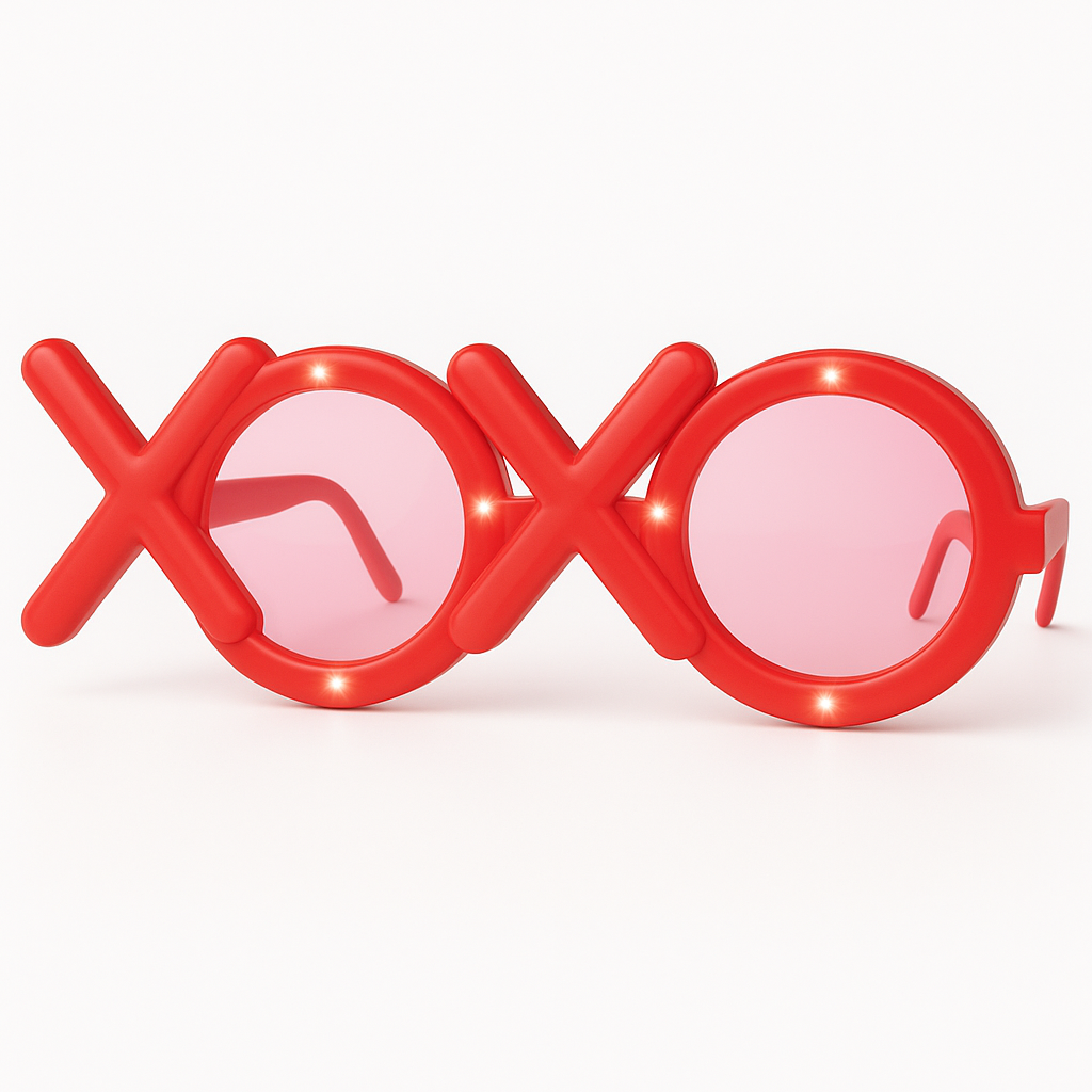 Valentine's Light-Up Heart XOXO Glasses