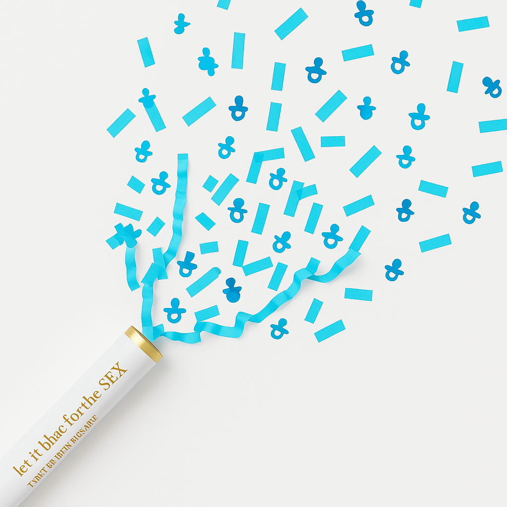 Baby Shower Gender Reveal Confetti Popper