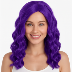 Vibrant Purple Body Wave Wig