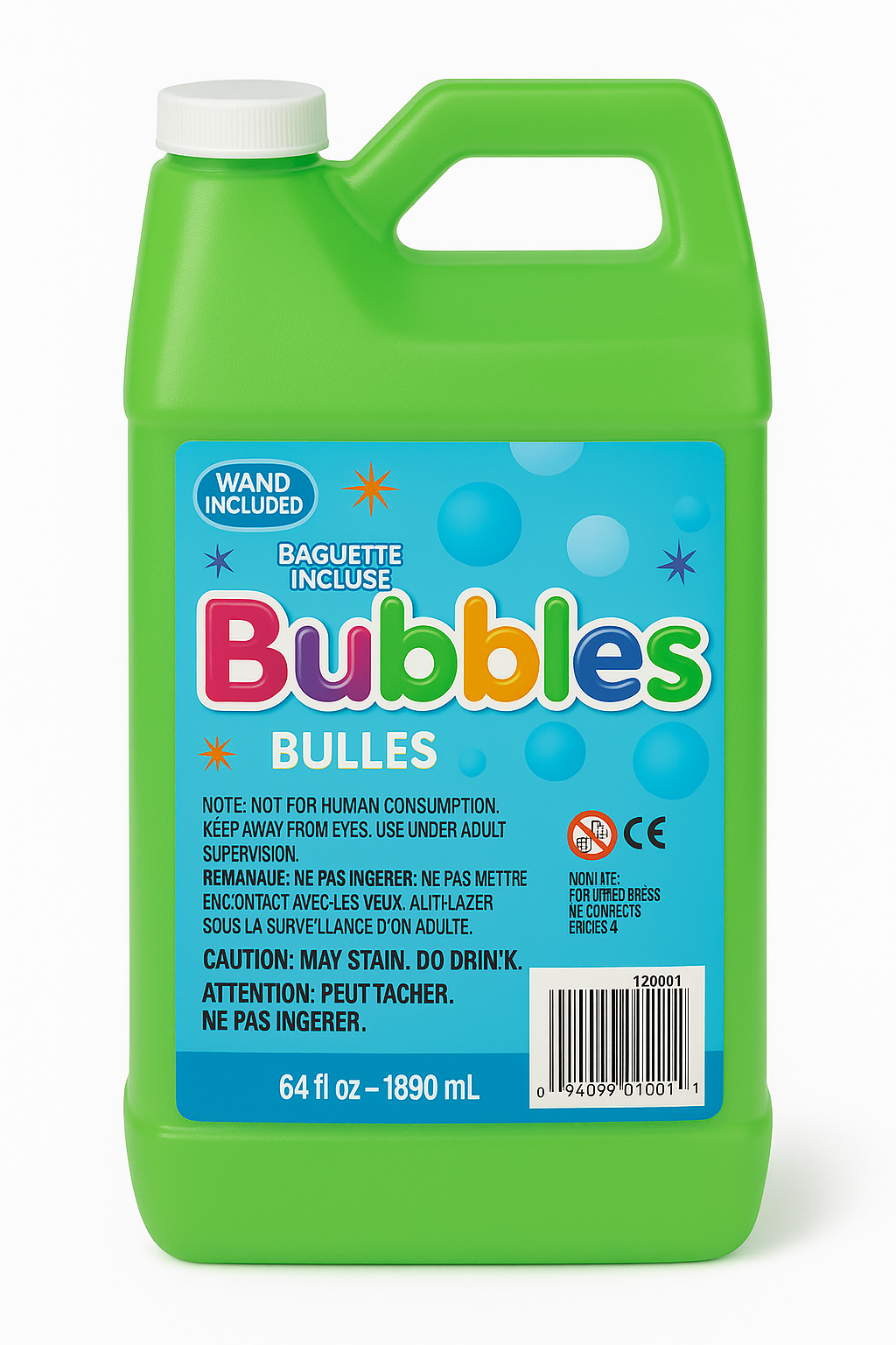 Jumbo Bubble Refill Solution - 64 oz
