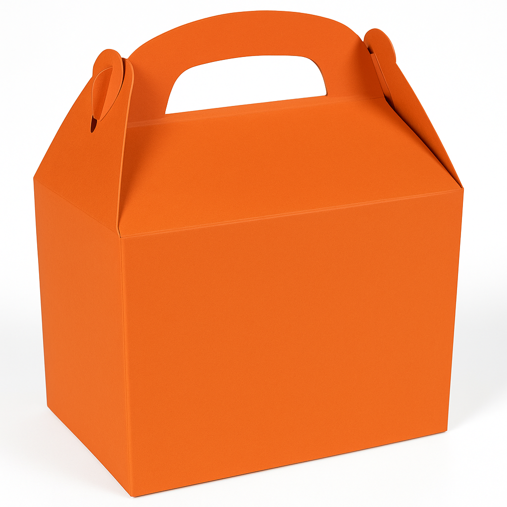 Vibrant Orange Gable Box for Birthdays