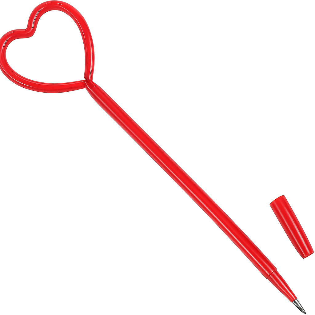 Heart-Shaped Valentine‚Äôs Day Pen, 8-Inch, Red