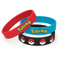 Pokemon Core Rubber Bracelet Set - 6 Pack