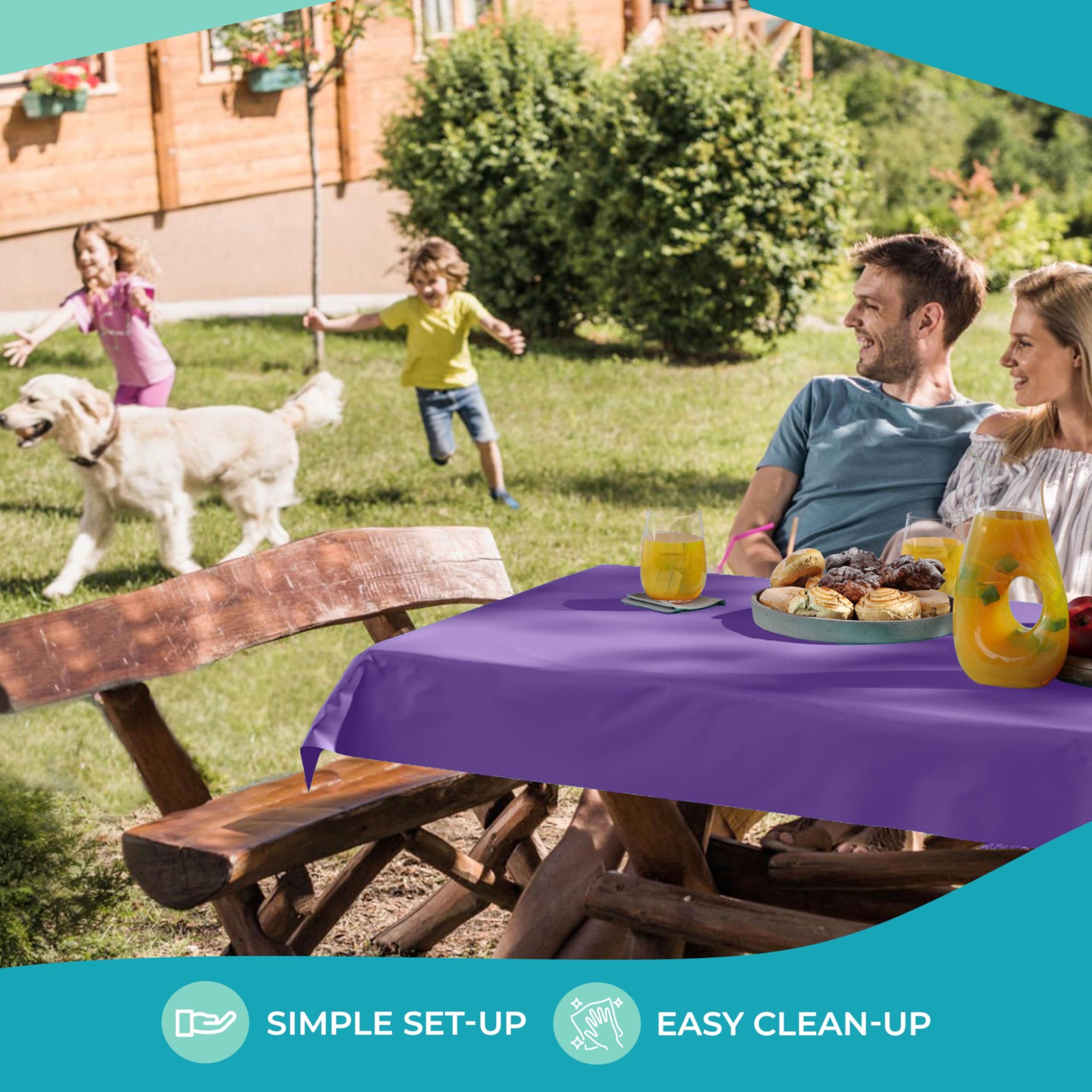 Unleashed - 40 In. x 300 Ft. Premium Purple Table Roll
