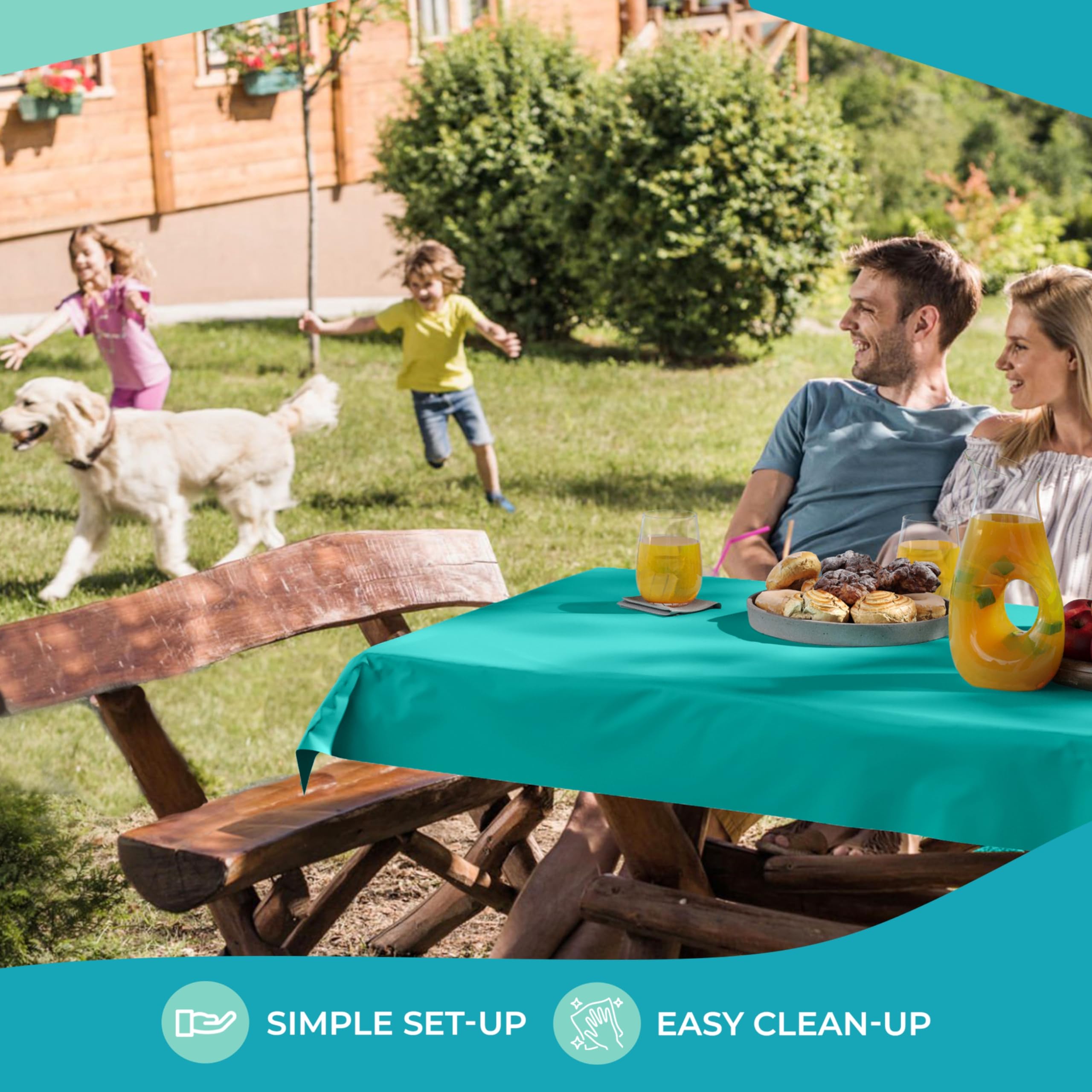 Unleashed | 40 in. x 100 Ft. Teal Table Roll