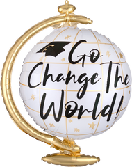 Super Shape Foil Graduation World Globe Balloon