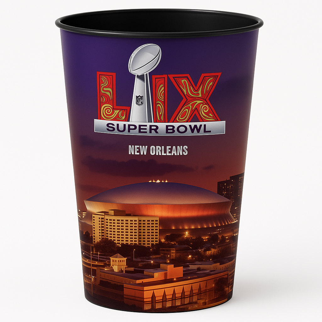 NFL Super Bowl LIX 22oz Plastic Tumbler