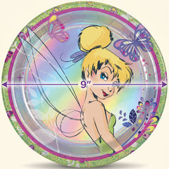 Tinkerbell 9" Prismatic Party Plates