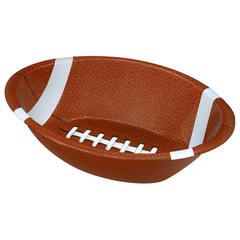 Football Plastic Serving Bowl - 14.25" Game Day Snack Holder