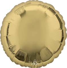 Glamorous White and Gold Circle Foil Balloon