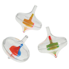 Transparent Spin Tops