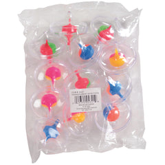 Transparent Spin Tops