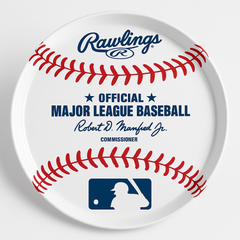 MLB Rawlings Official Baseball Round Serving Platter